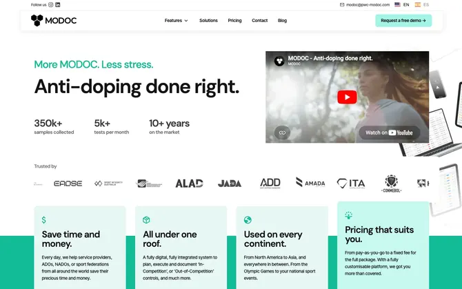 MODOC homepage hero on pwc-modoc.com